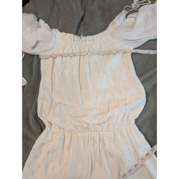 New Hale Bob Women's Size XS White Ivory Open Back Signature Mini Dress Silk - Picture 12 of 12